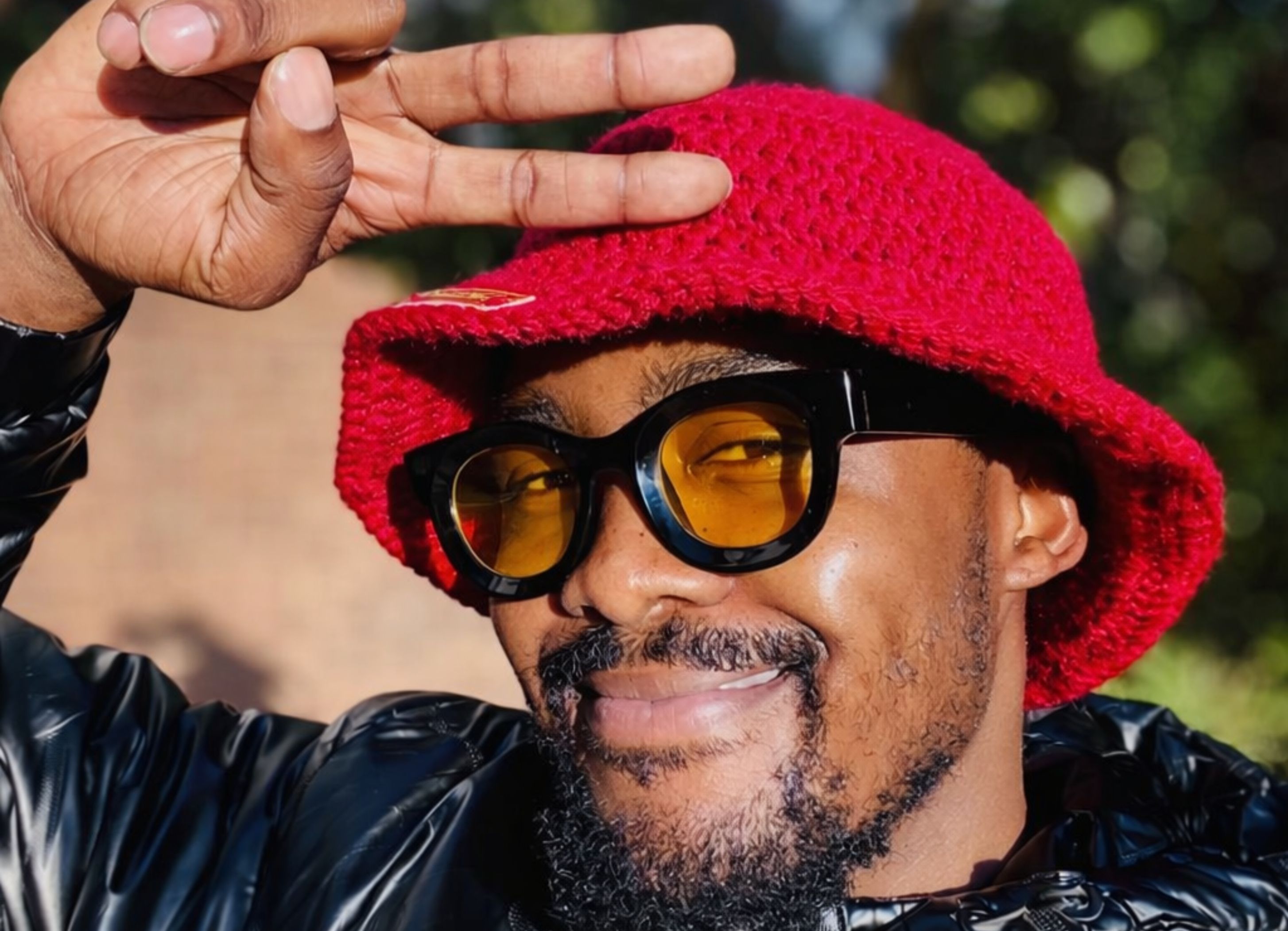 Red Crocheted Bucket Hat