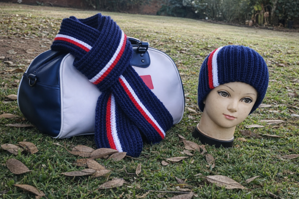Crocheted Beanie & Scarf